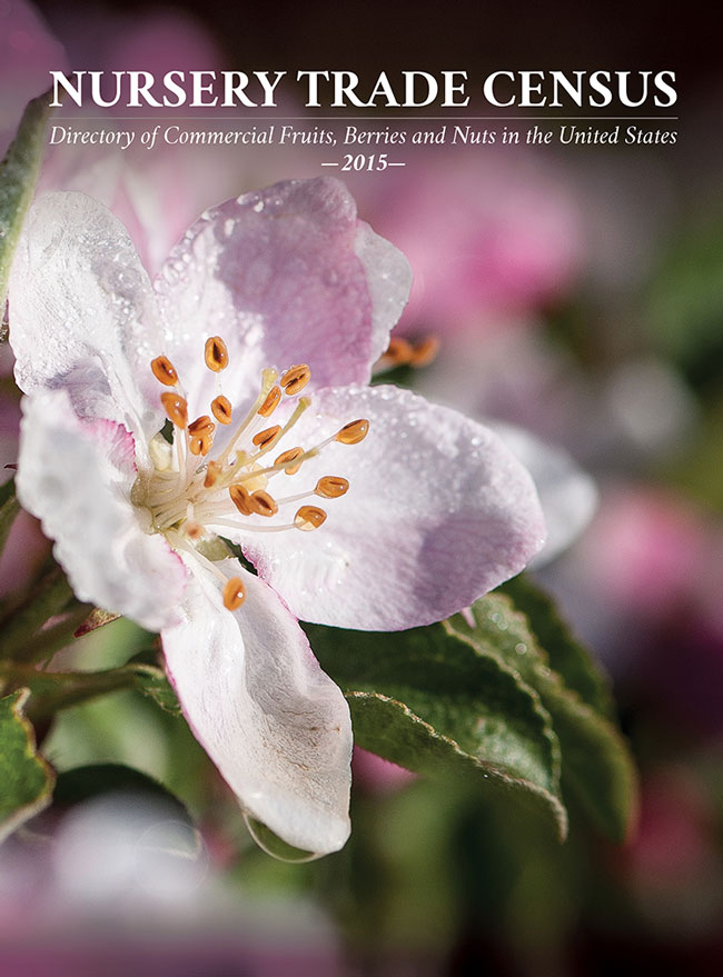 Nursery Trade Census cover with an apple bloosom.