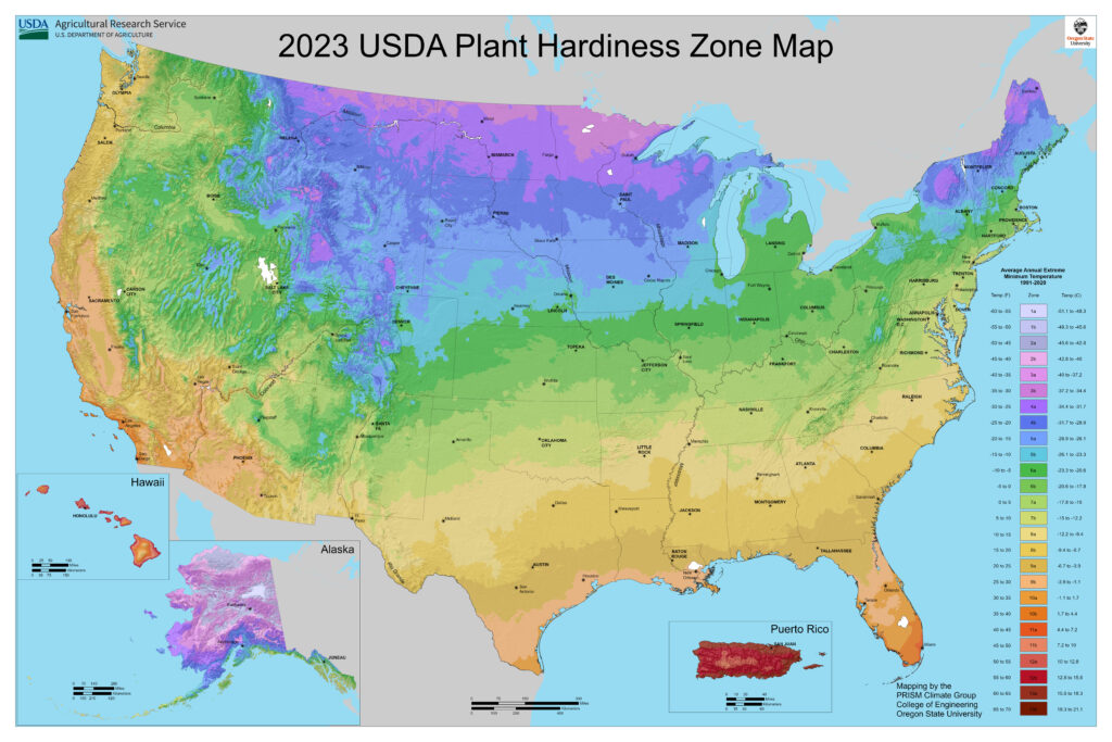 U.S. Growing Zone Map - Zones for Plants