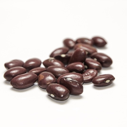 A cluster of red beans